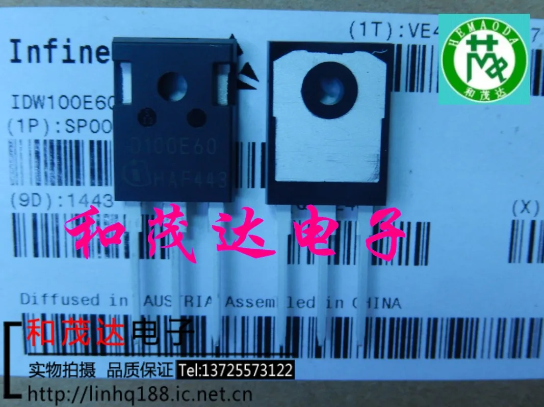 5pcs/lot new original IDW100E60 D100E60 TO-247