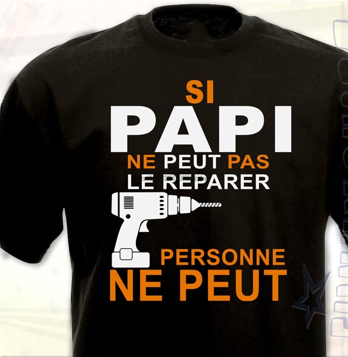 Футболка Si Papi Ne Peut Pas Le Rparer Personne Du S Au 3XL | Мужская одежда