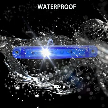 

ABS plastic Side Lights Replacement Parts Waterproof Lamp Set Blue 9LED Car