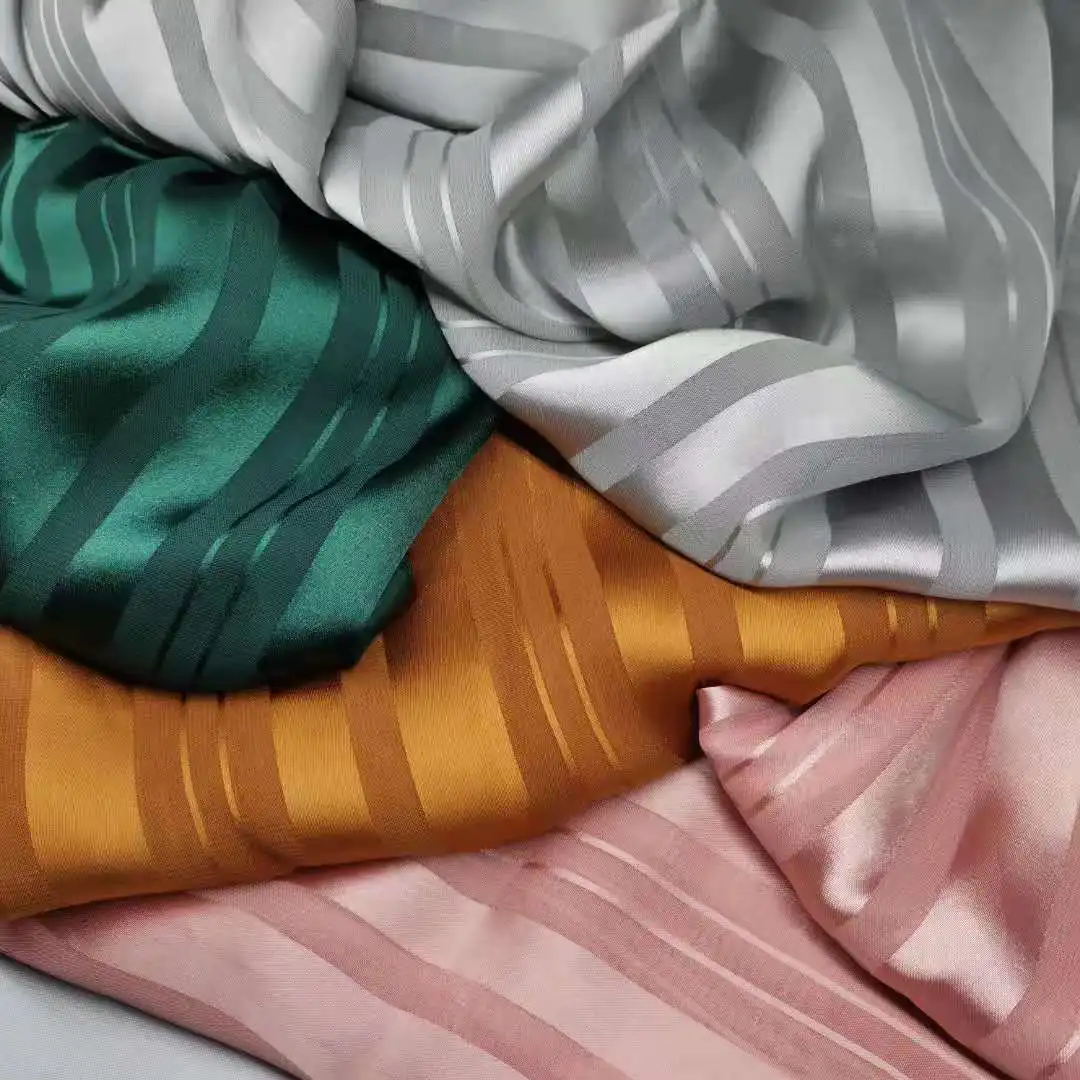 shiny-chiffon-jacquard-stripe-slippy-fabric-shirt-dress-craft-diy