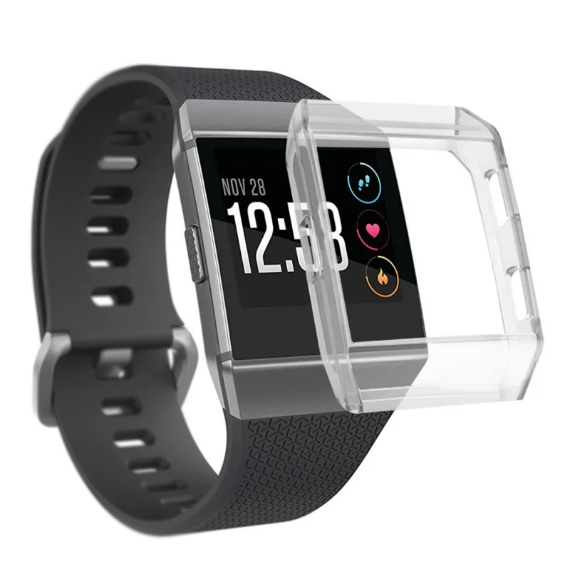 Чехол для часов для Fitbit Ionic Smart Watch пылезащитный устойчивый к царапинам водонепроницаемый ТПУ защитный чехол - Цвет: Белый