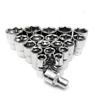 1PCS 1/4" Drive 25mm Hex Socket Wrench Head 4mm-13mm Metric Keys Socket Wrench  for Ratchet Wrench Auto Repair Hand Tool 2