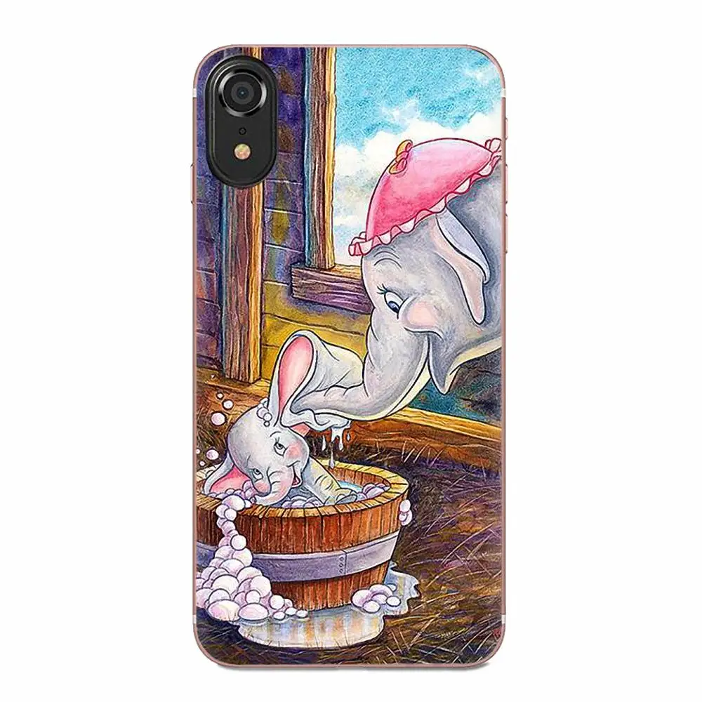 Dumbo милый слон для samsung Galaxy Note 5 8 9 S3 S4 S5 S6 S7 S8 S9 S10 5G mini Edge Plus Lite Мягкий ТПУ чехол