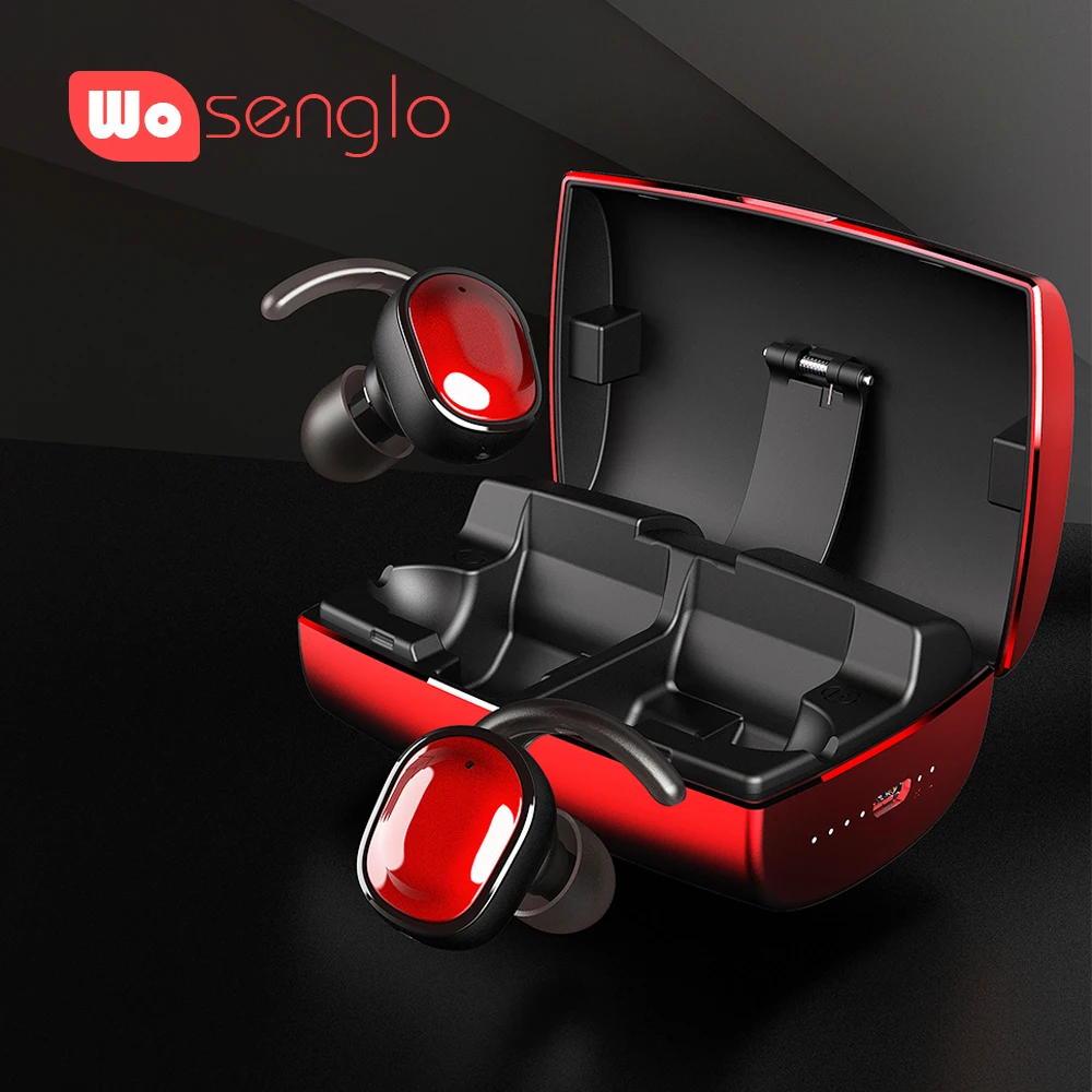 

New Bluetooth 5.0 APTX -HD Transmission For All Smartphones Wth ACC play HiF Stereo Wireless Earbuds Touch Built-in Mic Call