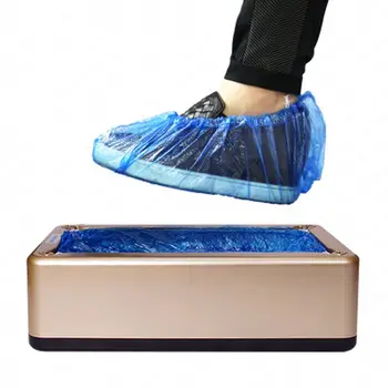 

Automatic Shoe Cover Machine Home Office Shoe Covers Dispenser One-time Film Machine Shoe Cover Box with 100 pcs bags