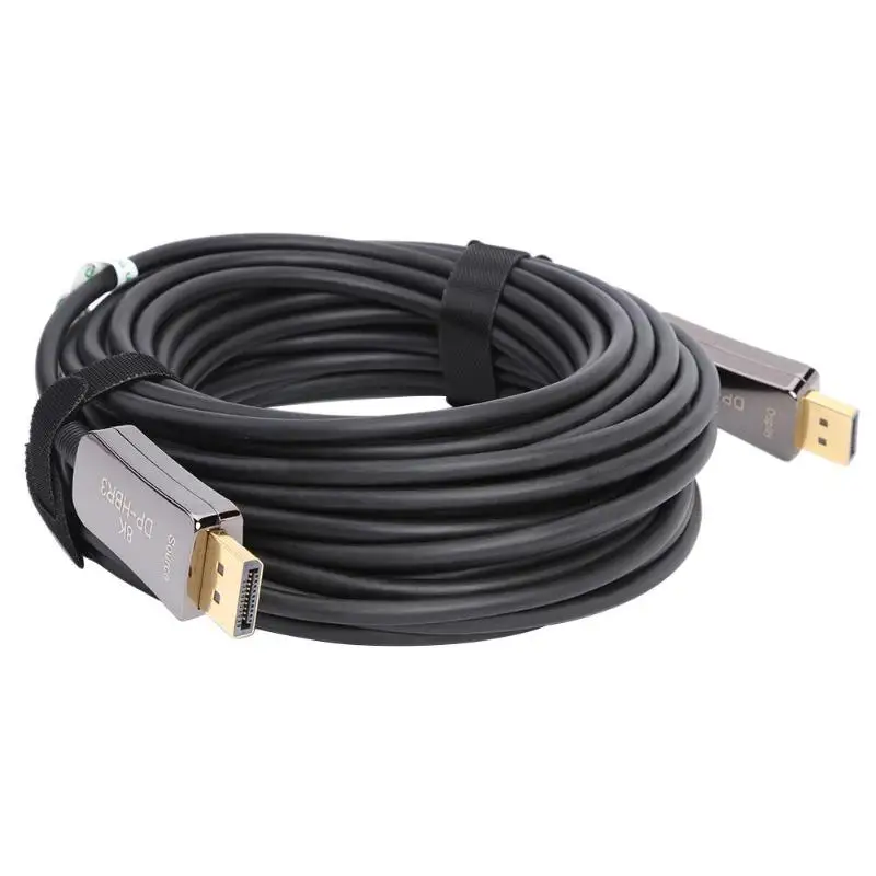 

CableDeconn Optical Fiber Displayport 1.4 Cable T0109-10M 32.4G 8K/4K 60Hz Compatible with PS4/ Xbox/PC/HD Player/Projector