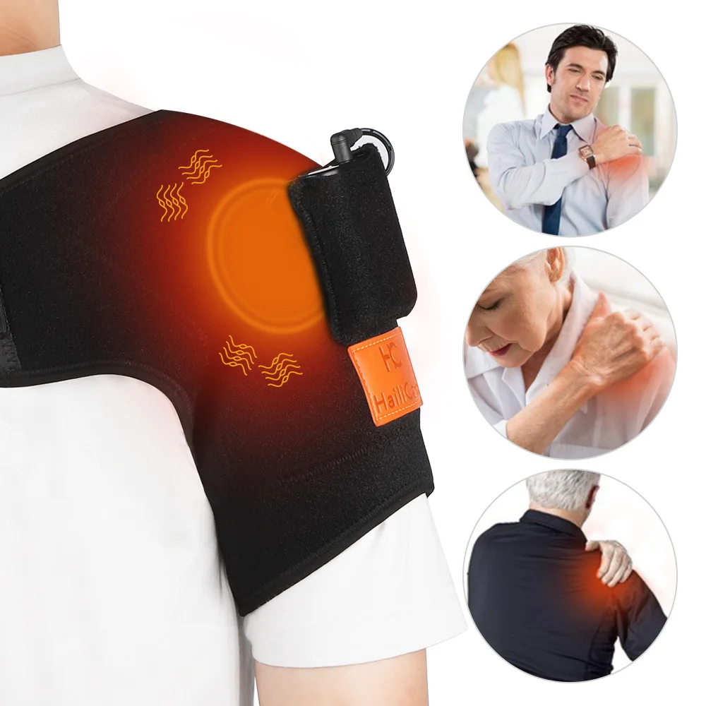 Heat Therapy Shoulder Brace Adjustable Shoulder Heating Pad for Frozen