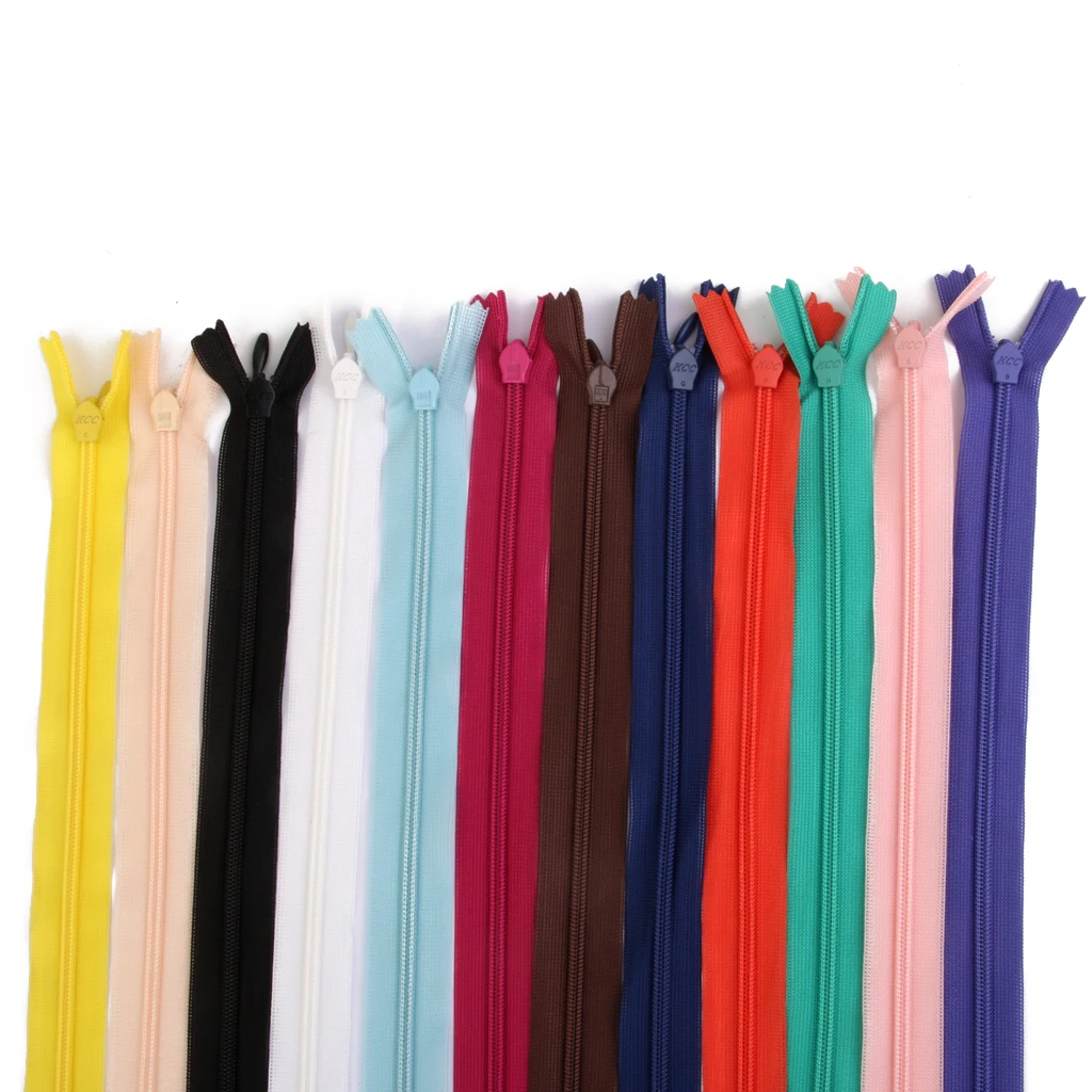 50 Closed End Invisible Zips For Cushions Dress Trousers Skirt Sewing Craft