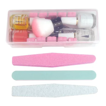 

Manicure Armor Set nail treatments cleaning brush polish nail art set files cutting tools pedicure manicure kit with PP box