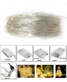 

5M Strings Copper Wire Battery Operated Christmas Wedding Party Decoration LED String Fairy Lights