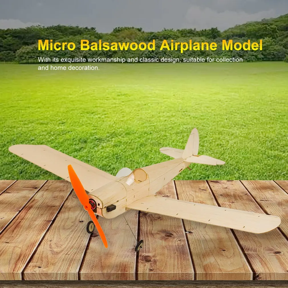 K9 Micro Balsawood модель самолета Spacewalker RC самолет для помещений и парка Fly 380 мм размах крыльев модель самолета наборы