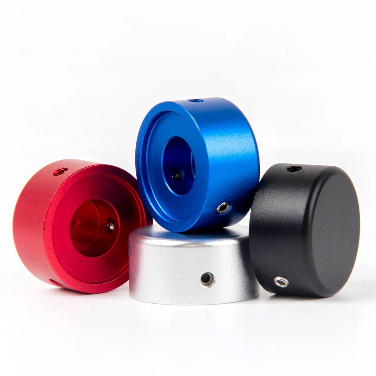 

4Pcs Guitar Foot Nail Cap with wrench Effect Pedal Accessories Aluminum Switch&Knob&Steps Protector