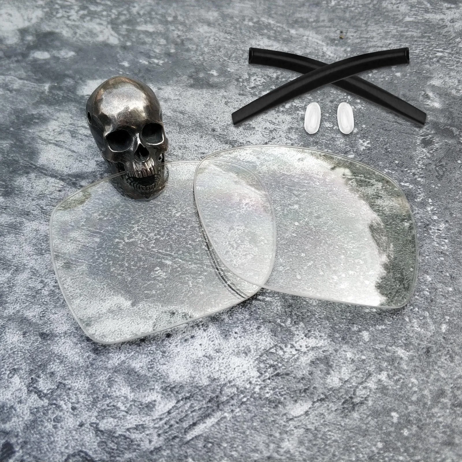 Clear-NoPolarize-Kit Firtox истинные поляризованные улучшенные замены линз и носки с ушками и носоупоры для-солнцезащитных очков Окли OO4061-несколько Opts - Цвет линз: Clear-NoPolarize-Kit