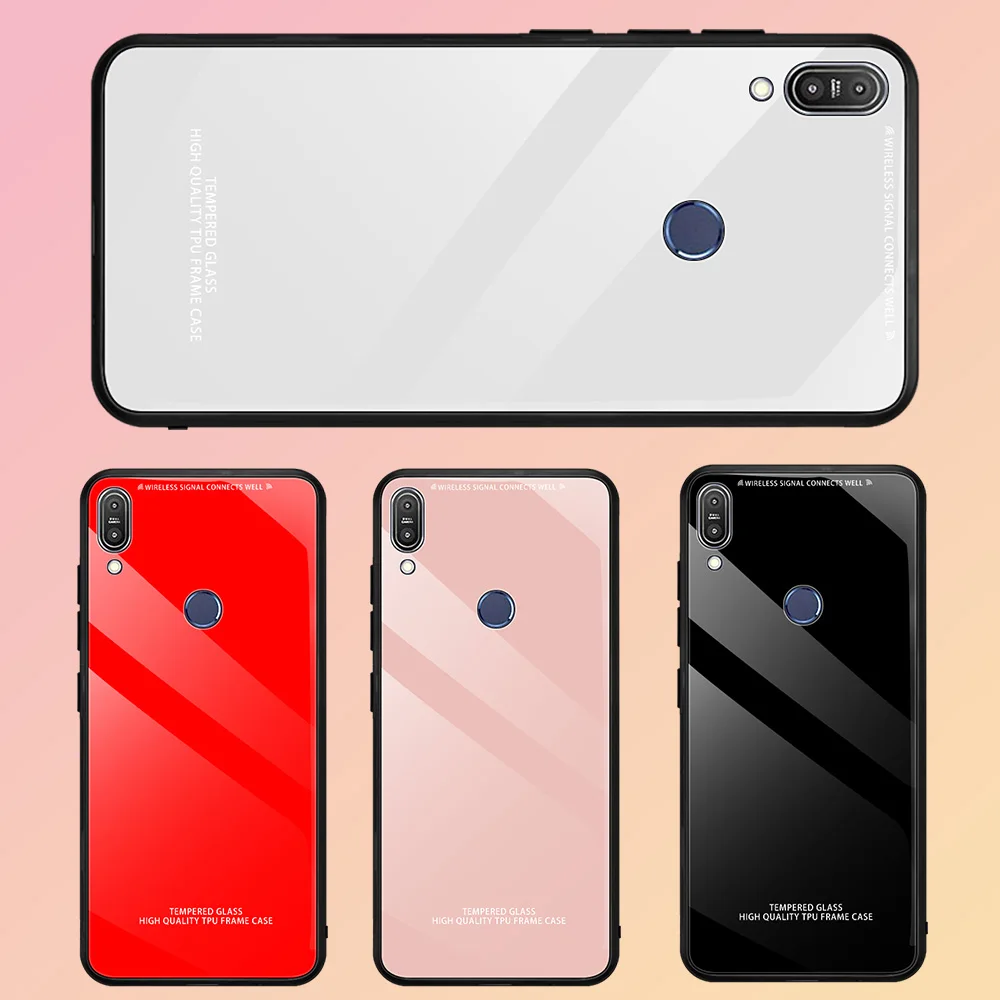 Роскошный закаленный стеклянный чехол для Asus Zenfone Max Pro M2 ZB633KL ZB631KL M1 ZB601KL ZB602K стеклянная зеркальная Капа Coque Funda Bag