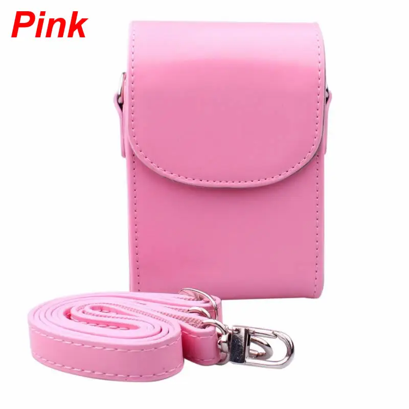 Pink Винтаж из искусственной кожи Камера чехол Камера сумка для sony HX30 HX50V HX60 HX90 RX100M2 RX100M3 M4 RX100 V WX500 аксессуары - Цвет: Pink