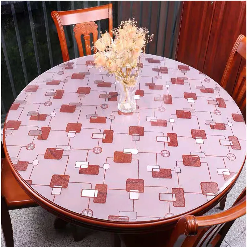 Table film Film de protection Nappe au mètre transparente imprimée motif floral 67