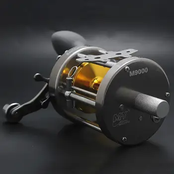 

Studyset Metal Fishing Drum Reel Baitcasting Reel Fishing Reel for Sea Saltwater Big Fish Fishing