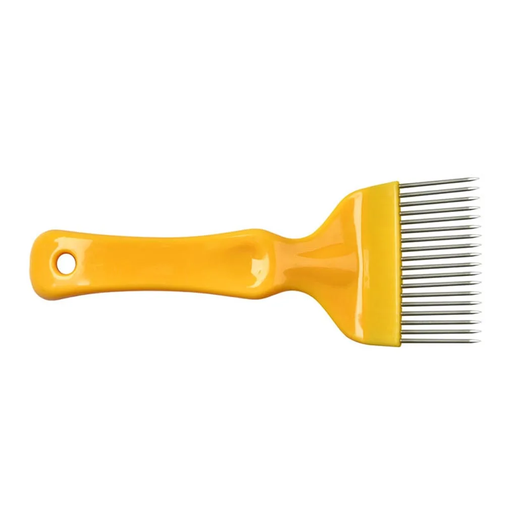 Stainless Steel Bee Keeping Uncapping Honey Comb Fork 18 Tines Beekeeping Bee Hive Hand Tool New