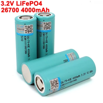 

3.2V 26700 4000mAh LiFePO4 Battery 3C Continuous Discharge Maximum 5C Power battery For Electric car scooter Energy storage