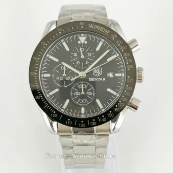 

BENYAR Men Watches Luxury Brand Sport Quartz Chronograph Watch Men Silver gold Relogio Masculino Free shipping