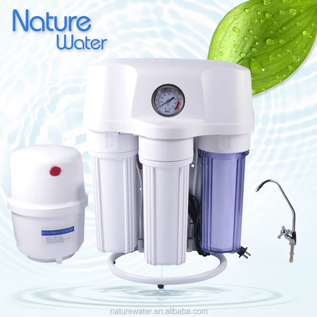 Naturewater Equipo ósmosis inversa (RO) 5-Etapas SIN bomba