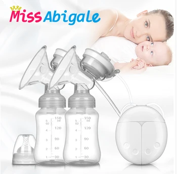 MissAbigale véritable Bubee Double tire-lait électrique puissant Lactation mamelon aspiration USB tire-lait électrique bébé biberon