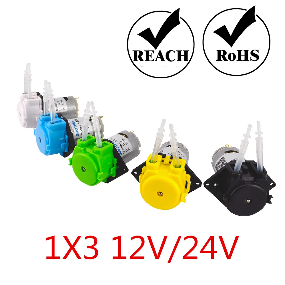 Перистальтический дозирующий насос с трубкой и разъемами для аквариума