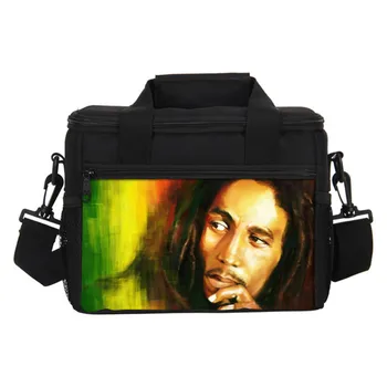 

Lunch Bags For Men Women Fashion Bob Marley Printing Cooler Insulated Lunch Bags Lancheira Thermo Lunch Box Food Picnic Handbags
