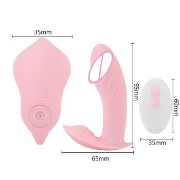 10 Frequency Remote Control Clitoris Stimulator Wearable Dildo Vibrator Sex Shop Sex Toys for Women Panty G Spot Massager 2