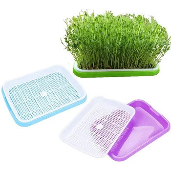 

3 Pack Seed Sprouter Tray, Seed Germination Tray Nursery Tray for Seedling Planting Garden Wheat Hydroponics