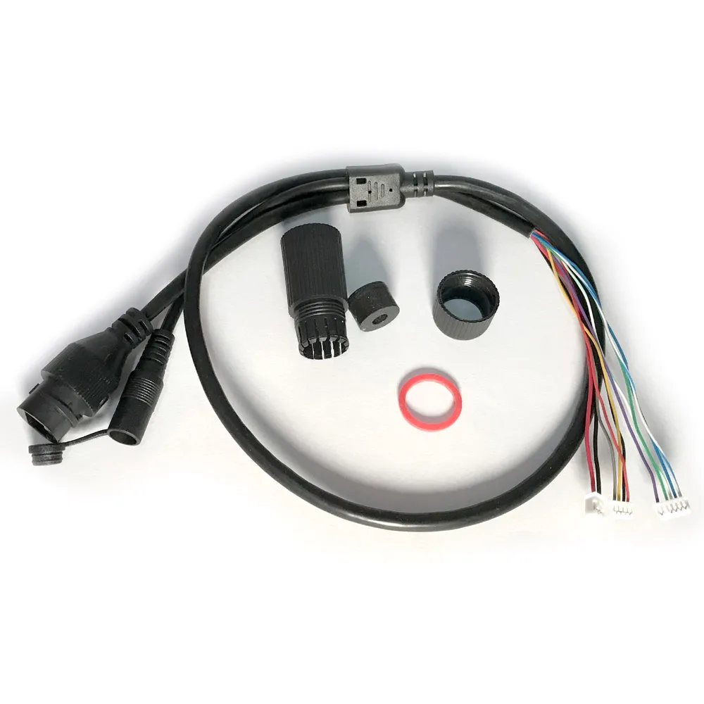 CCTV POE IP network Camera video power cable 60cm RJ45 female connector for PCB Module with Terminals