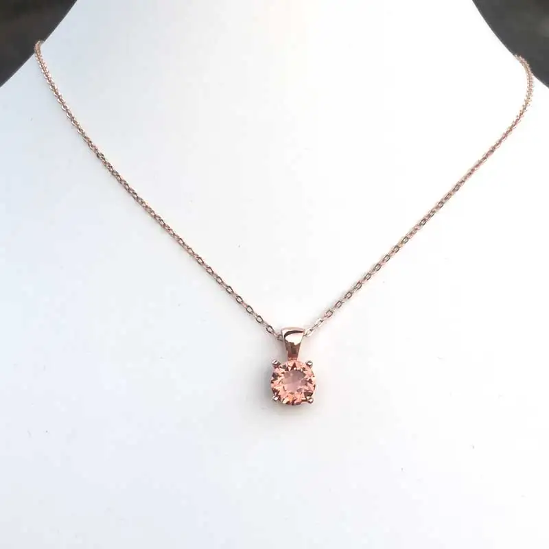 FFGems Zultanite Gemstone Pendant with Chain 925 Sterling Silver Necklace Diaspore Color Change For Women Wedding Gift with Box