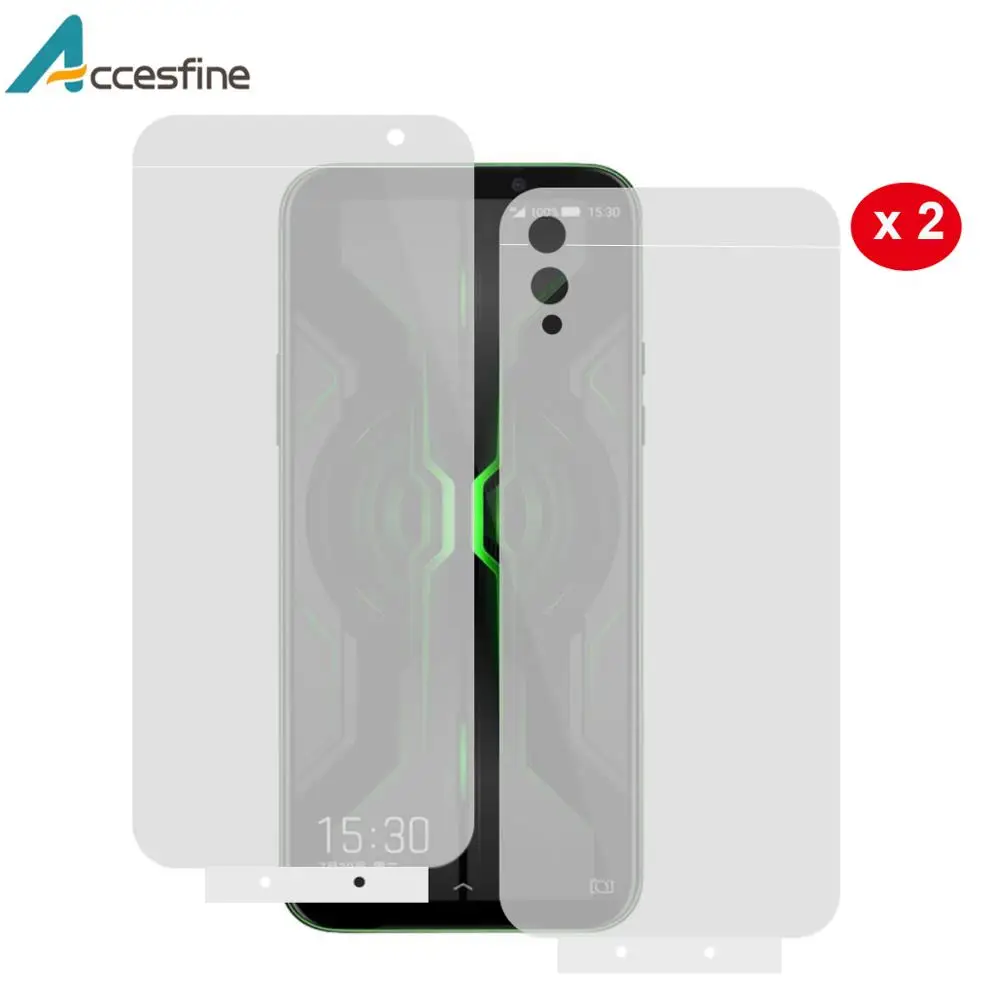 

9D Front & Rear Hydrogel Film for Xiaomi Black Shark Pro 2 HD Screen Protector Soft Full Cover Film Not Glass