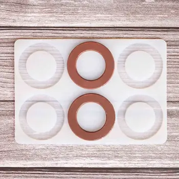 

Circle Shape Chocolate Stencil Mold Sharp End Stripe Shape Transfer Sheet Cake Edge Decoration Silicone Chablon