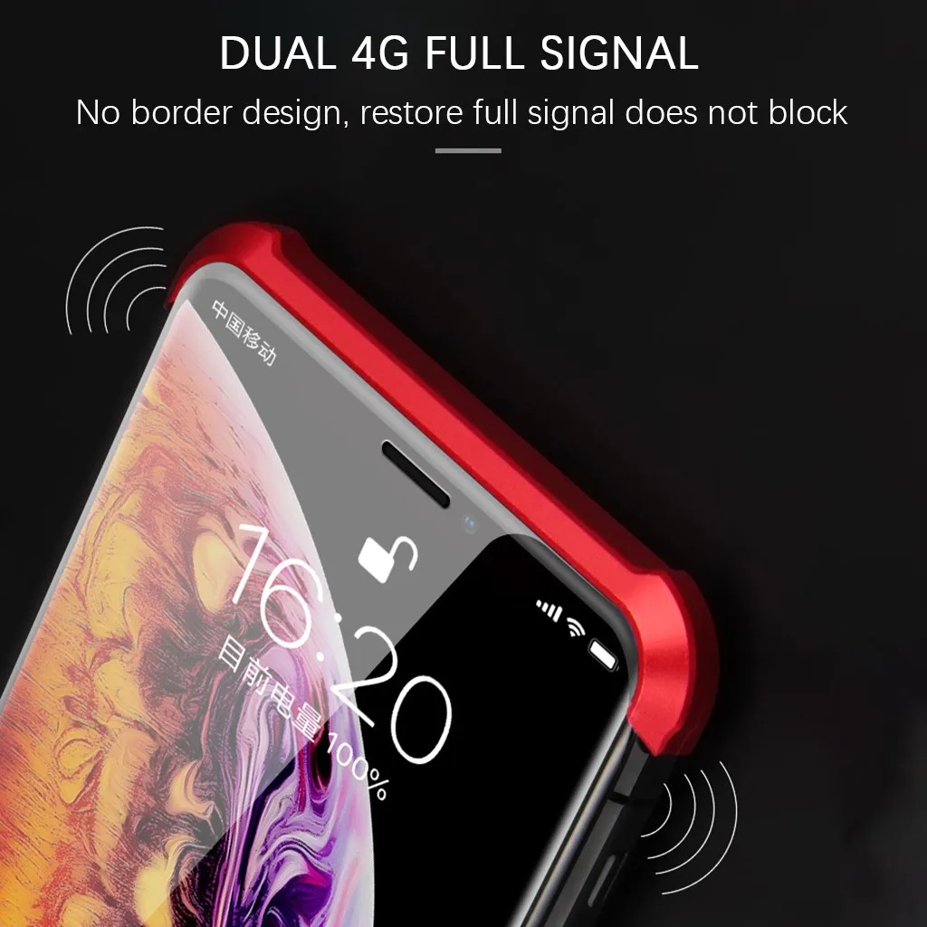 Luxury Hard Matte Cover For iPhone7P/8Plus Magnetic Adsorption & Clear Tempered Glass Back scratch-resistant Phone Case