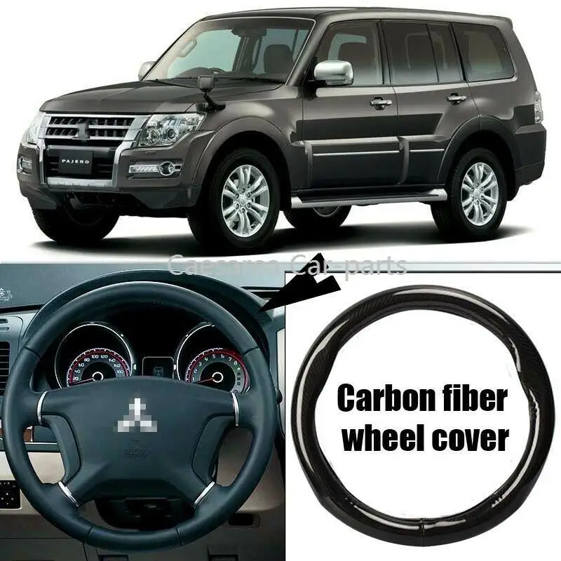 Авто-Стайлинг черное углеродное волокно ПВХ кожаный чехол рулевого колеса