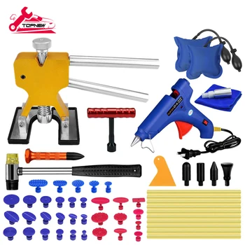 

Auto Body Dent Repair Kit, Car Dent Puller with Golden Dent Puller for Auto Body Dent Removal, Minor Dent and Deep Dent Removal