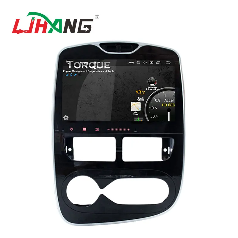 Excellent LJHANG 10.1" Android 9.0 Car Radio For Renault CLIO 2015 2016 2017 GPS WIFI 1 DIN Auto Stereo Multimedia Player 8 Core IPS USB 1
