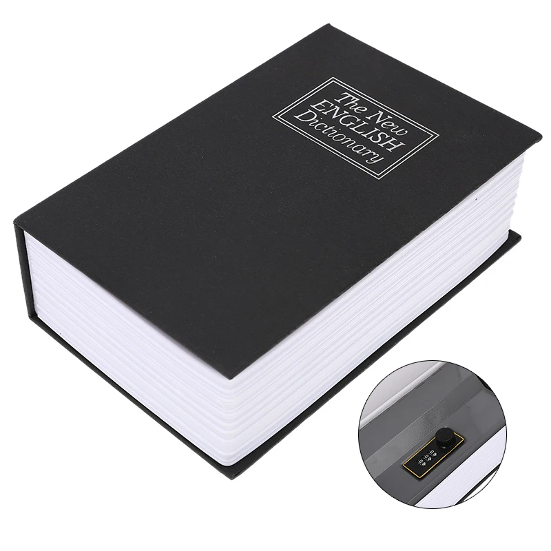 Mini Dictionary Book Safe Box Money Hide Secret Security Safe Lock Cash Money Coin Storage Piggy Bank Jewelry Key Locker Gift