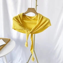 

Sitonjwly Fake Collar for Women Neck Shirt Detachable Collars Female Knitted False Collar Shawl Neckwear Accessories Scarf