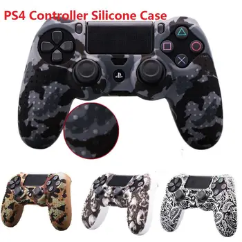 

Camouflage Soft Silicone Case Skin Grip Cover For PlayStation 4 PS4 Controller