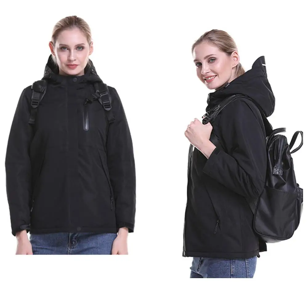 

Winter Men and Women Smart Heating jacket USB Fiber Heating Travel Coat Waterproof