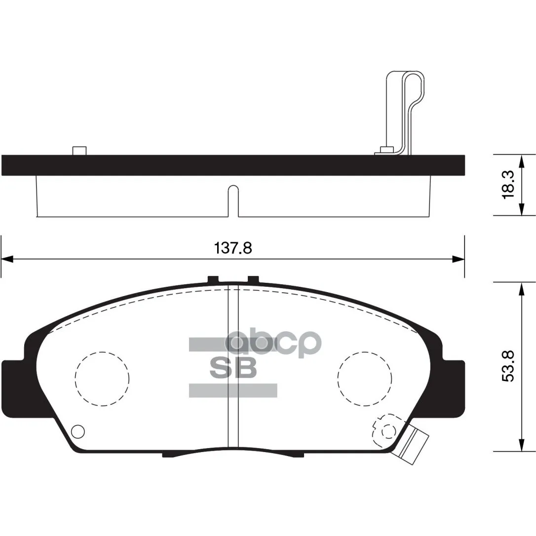Колодки Тормозные Передние Sangsin Brake Sp1431 Sangsin brake арт. SP1431