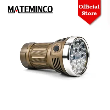 Best Mateminco MT18S 15000 Lumens 18*Luminus SST-20 High Brightness Waterproof Tactical LED Flashlight For Camping, Searching