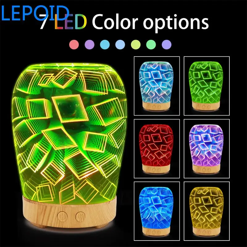 

LEPOID USB Humidifier Aroma Spa Diffuser Ultrasonic Air Humidifiers USB Cool mini LED lights Mist Maker for Home Car