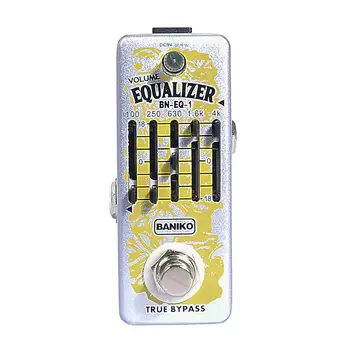 

BANIKO EQ5 Guitar Equalizer Effect Pedal 5-Band EQ Full Metal Shell True Bypass The world's smallest EQ Pedal