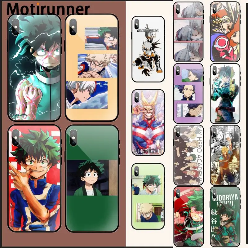 Motirunner My Hero Academia Midoriya deku All Might Phone Cover for iPhone 11 pro XS MAX 8 7 6 6S Plus X 5 5S SE XR case |