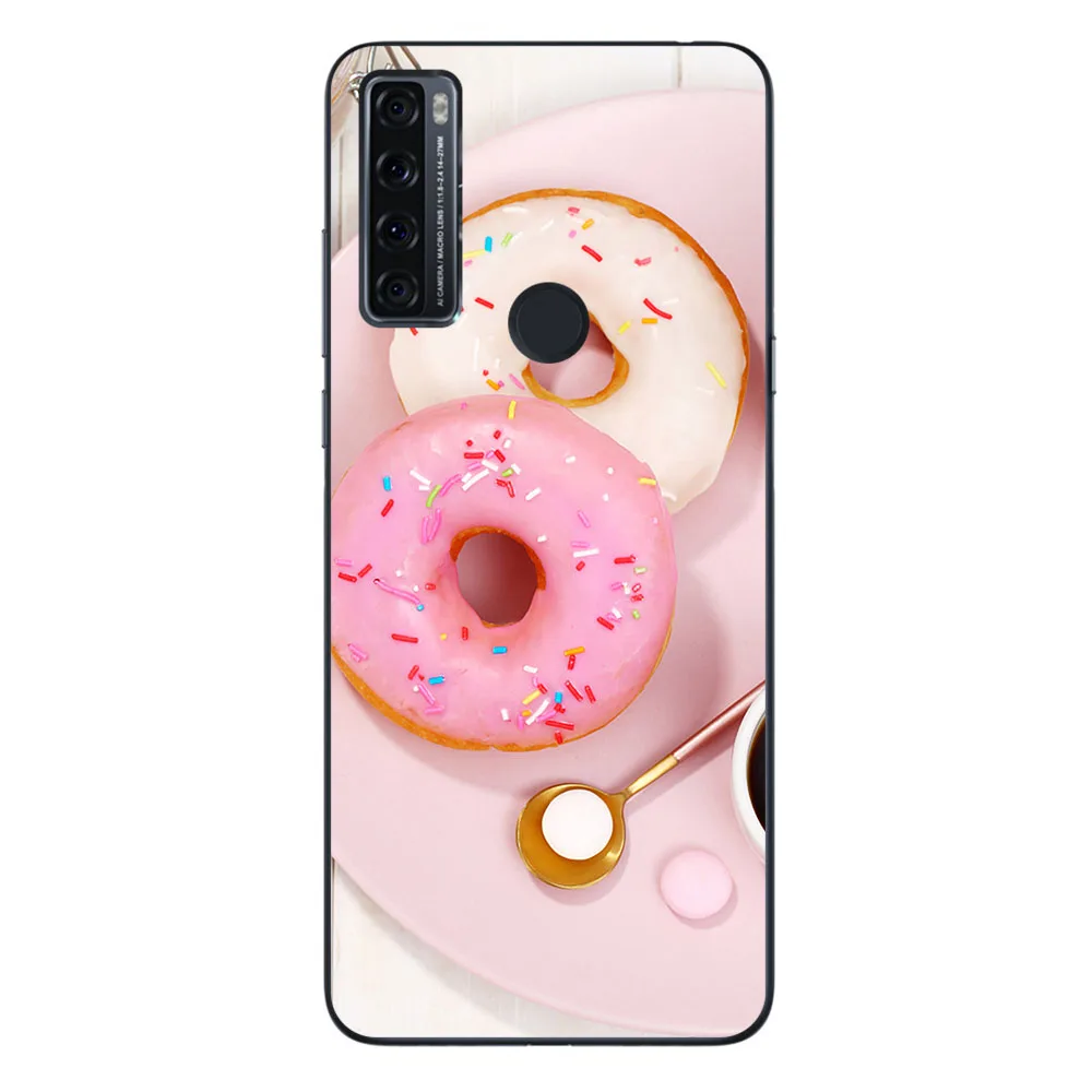 Phone Bags & Cases For TCL 20 SE 2021 6.82 inch Cover Soft Silicone Fashion Marble Inkjet Painted Shell Bag flip cover Cases & Covers