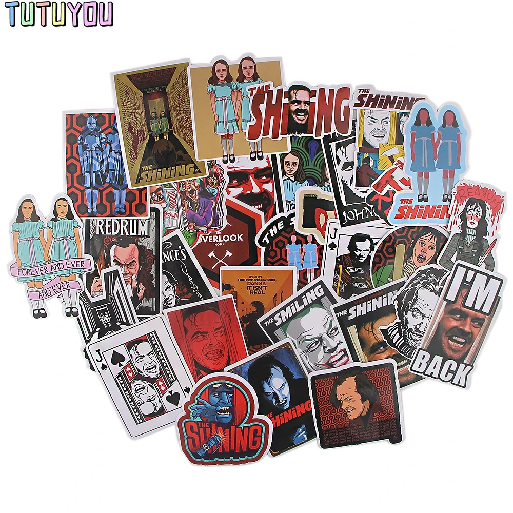 

PC1912 32pcs/set The Shining Horror Film Creative Stickers DIY Stickers Cartoon Style For Notebook Phone Case Stickers