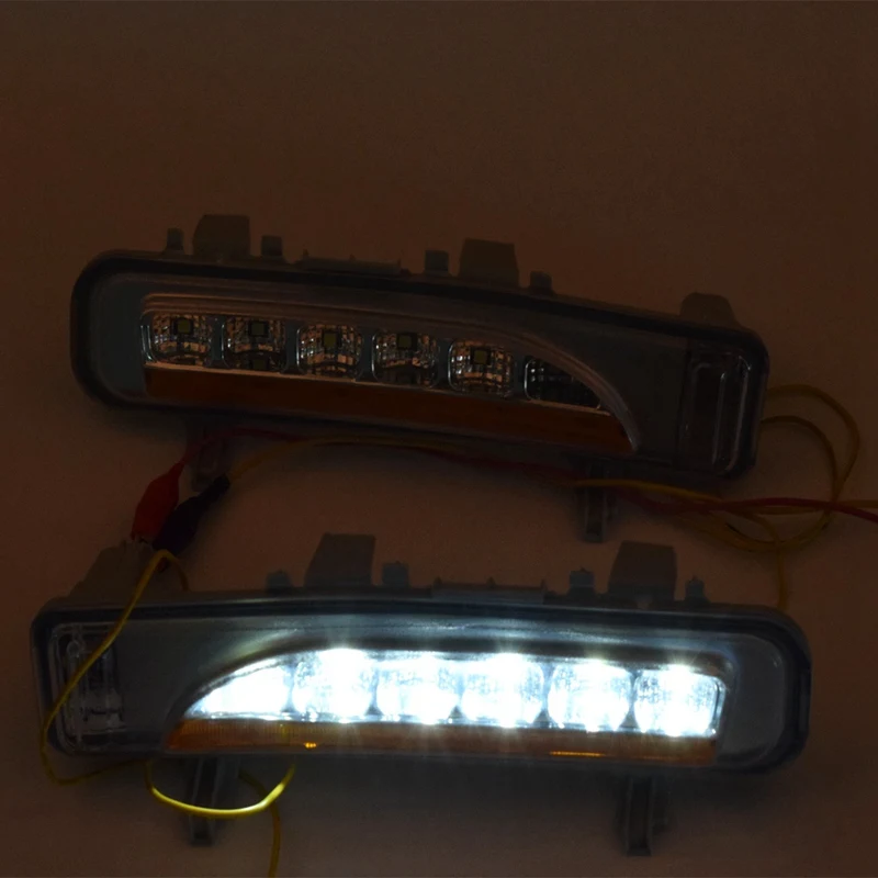 Светодиодный для DRL Дневной светильник противотуманная фара автомобиля 12V для бега светильник s для Ford Edge 2009